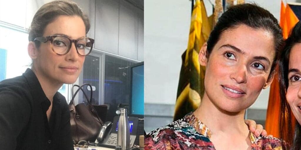Idênticas: Renata Vasconcellos tem irmã gêmea discreta tão parecida  que é impossível não se confundir