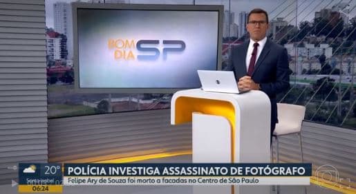 Rodrigo Bocardi no Bom Dia SP - Foto Reprodução Globo