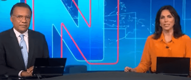 Ana Paula Araújo e Heraldo Pereira comandaram o Jornal Nacional (Foto: Reprodução)