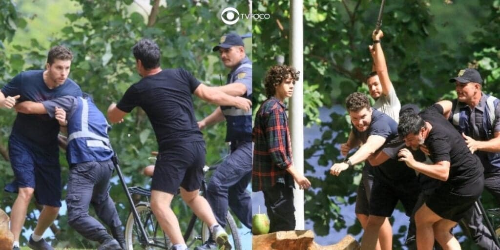 Barraco em Travessia - Caíque tem ataque de fúria e surra Moretti: "Canalha"