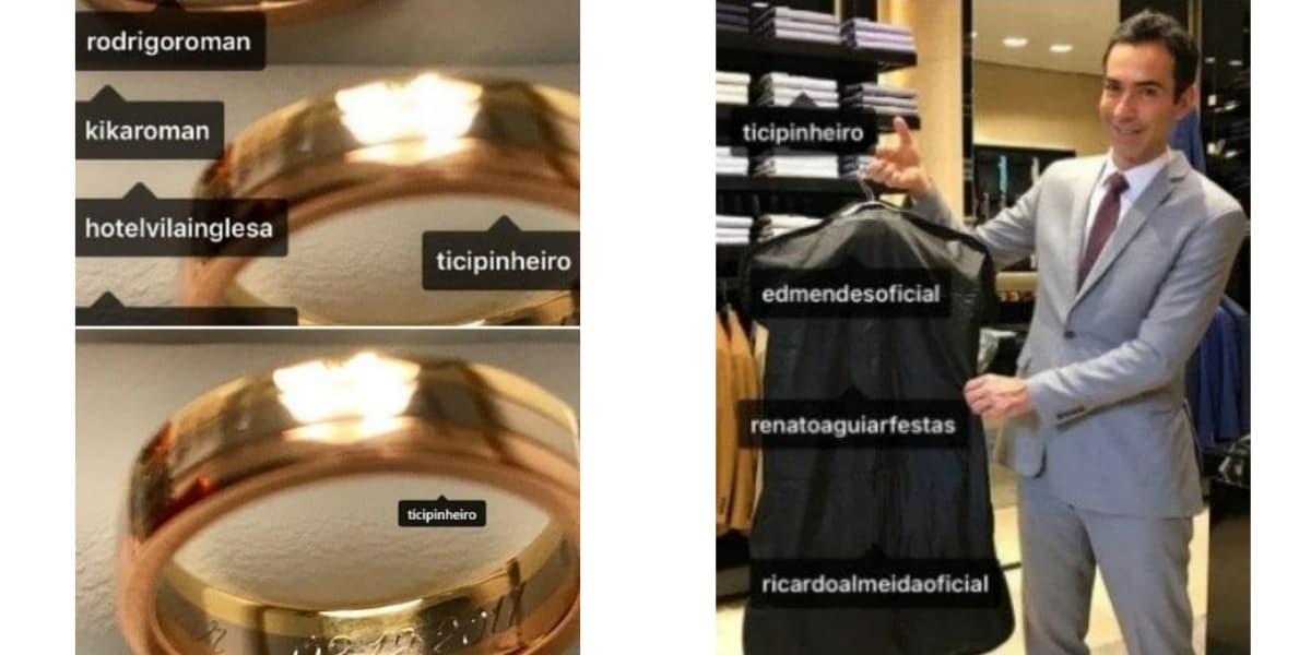 César Tralli removeu marcações após acusação de jabá (Foto: Reprodução/Instagram/Notícias da TV)