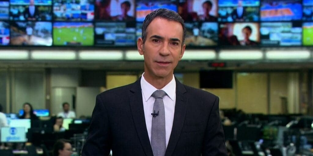 O salário que César Tralli passou a ganhar para apresentar o JH é a coisa mais absurda que você verá