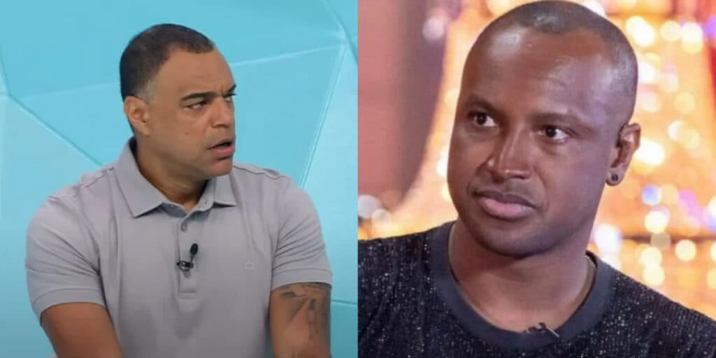 Denílson surge em vídeo mostrando situação envolvendo Thiaguinho e dá recado ao cantor: "Sempre ele"