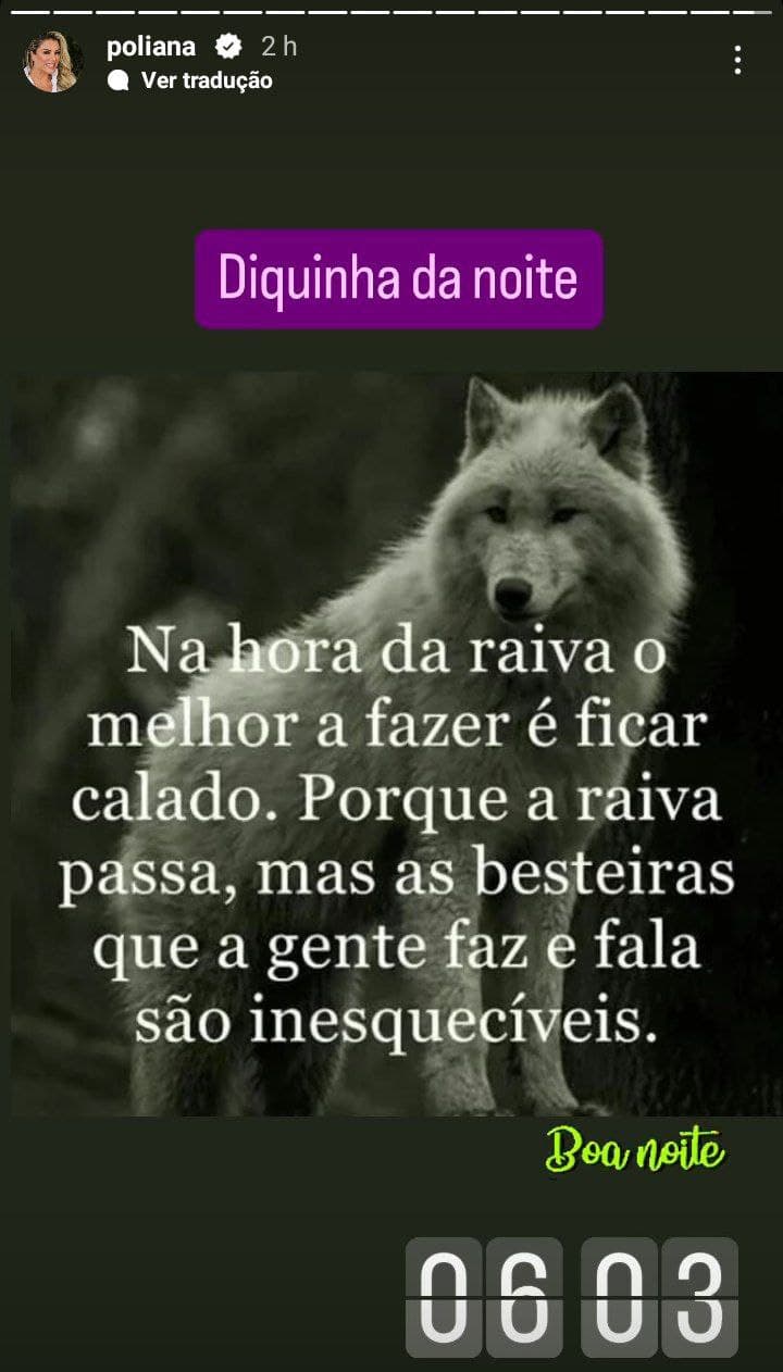Poliana Rocha, esposa de Leonardo, fez sincero desabafo (Foto: Reprodução/ Instagram)