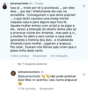 Mãe de Sapato concordou com seguidora detonando a Globo de manipulação no BBB23 (Foto: Reprodução / Instagram) Mãe de Sapato concordou com seguidora detonando a Globo de manipulação no BBB23 (Foto: Reprodução / Instagram)