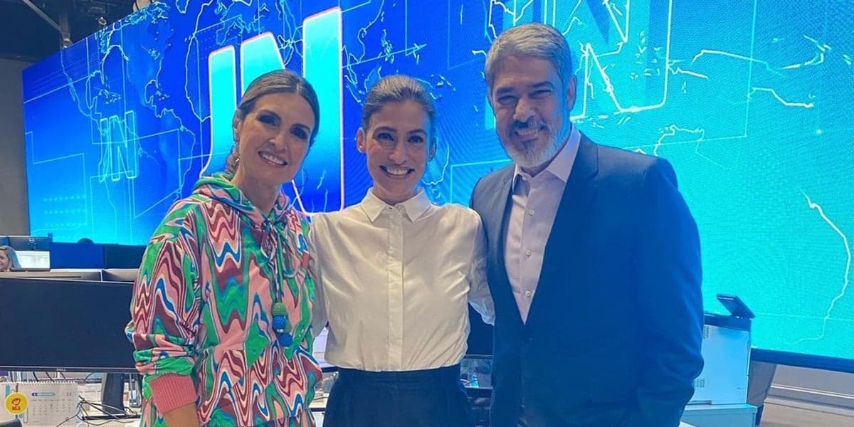 Fátima Bernardes, Renata Vasconcellos e William Bonner