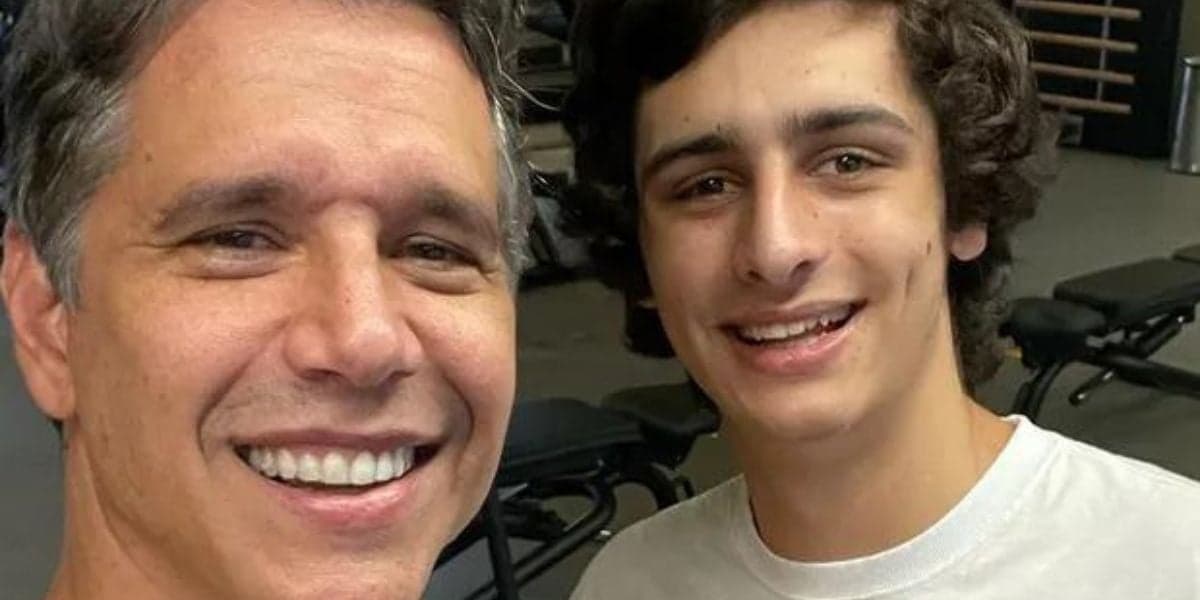 Marcio Garcia com o filho, Pedro. Foto: Reprodução/Redes sociais