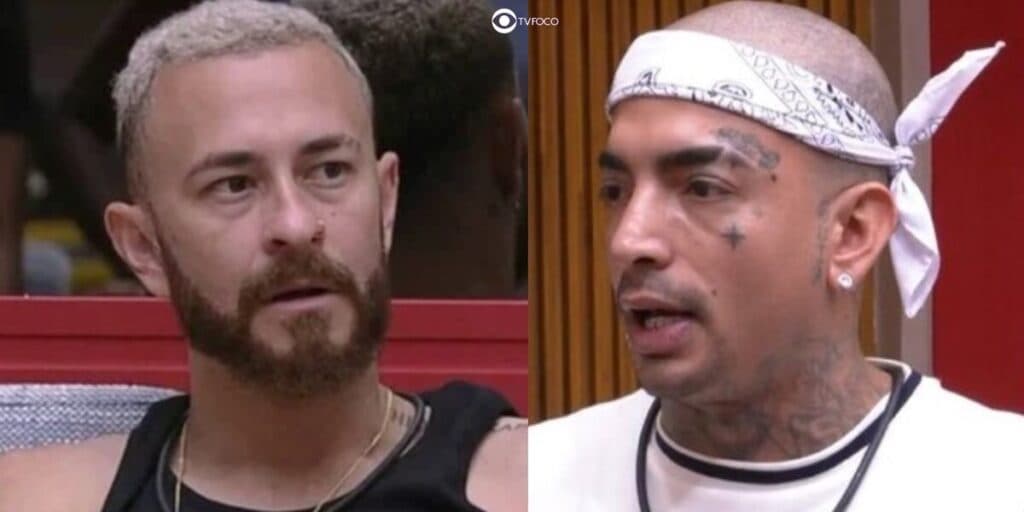BBB23 - Mc Guimê coloca Fred na parede e dispara após brother arregar para Big Fone