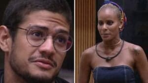 A cantora Aline Wirley detona Gabriel Santana em Jogo da Discórdia no BBB23 (Foto: Reprodução / Globoplay) A cantora Aline Wirley detona Gabriel Santana em Jogo da Discórdia no BBB23 (Foto: Reprodução / Globoplay)