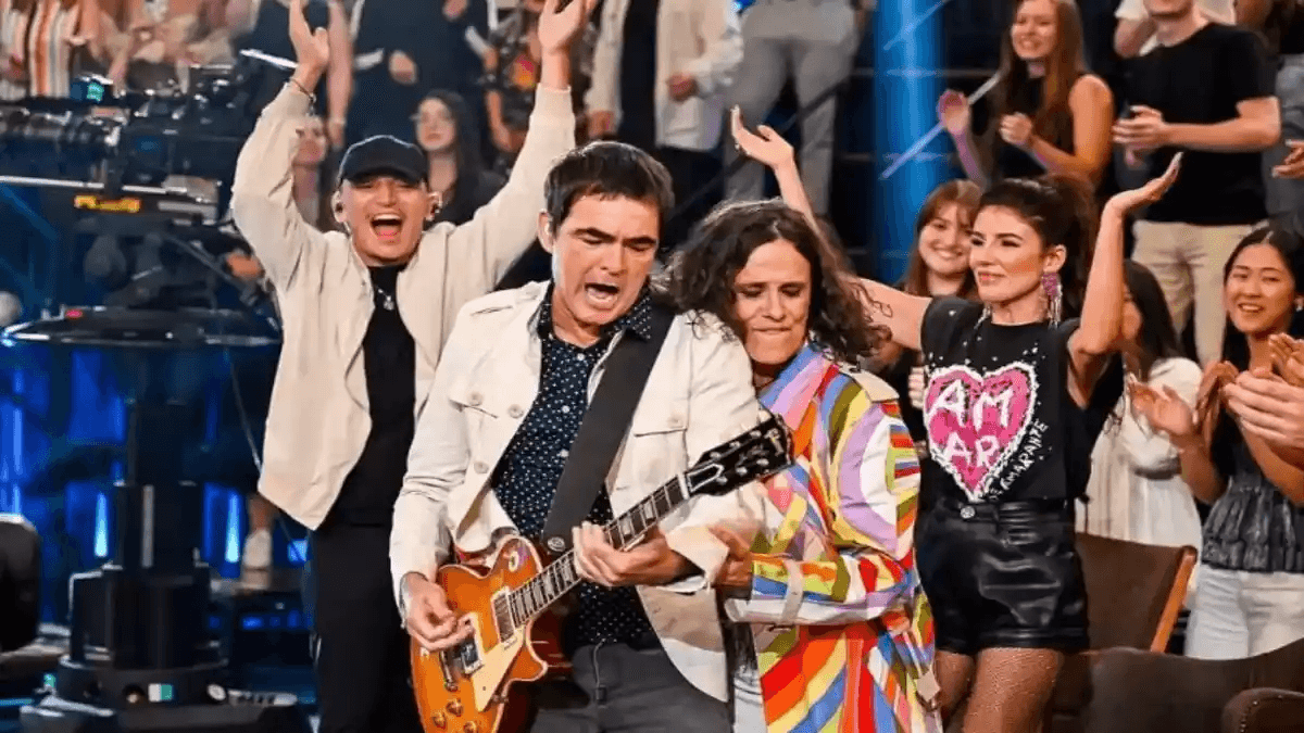 Skank fez sua última aparição no "Altas Horas neste sábado (25) (Foto Reprodução/GShow)