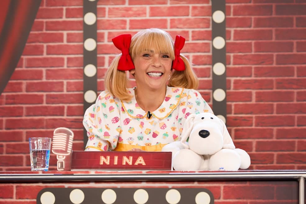 Nina volta ao “Programa Silvio Santos”, agora como convidada do “Jogo dos Pontinhos”;