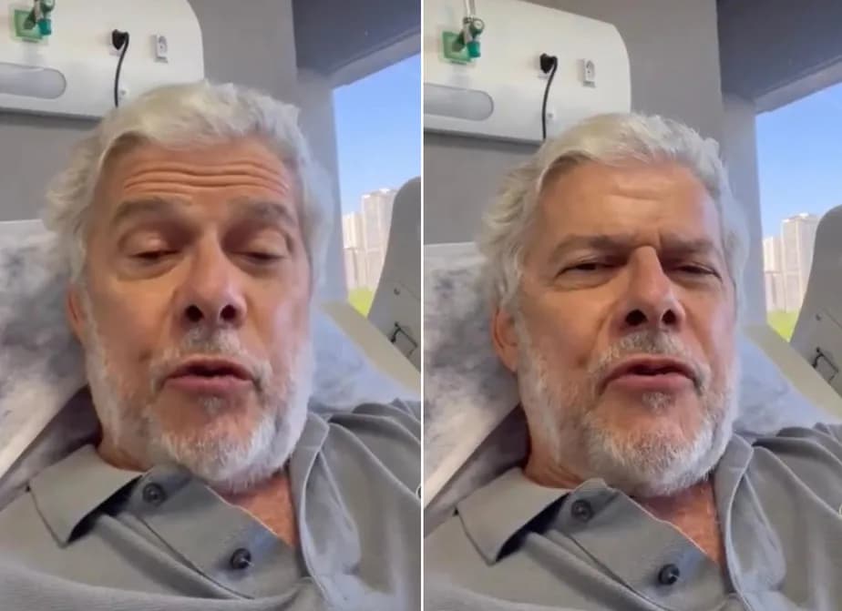 José Mayer gravou vídeo em hospital