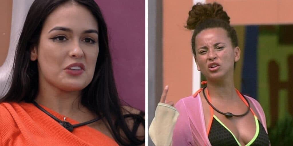 BBB23 - Larissa parte pra cima de Domitila e arma barraco após volta: "Não gosto de indireta"