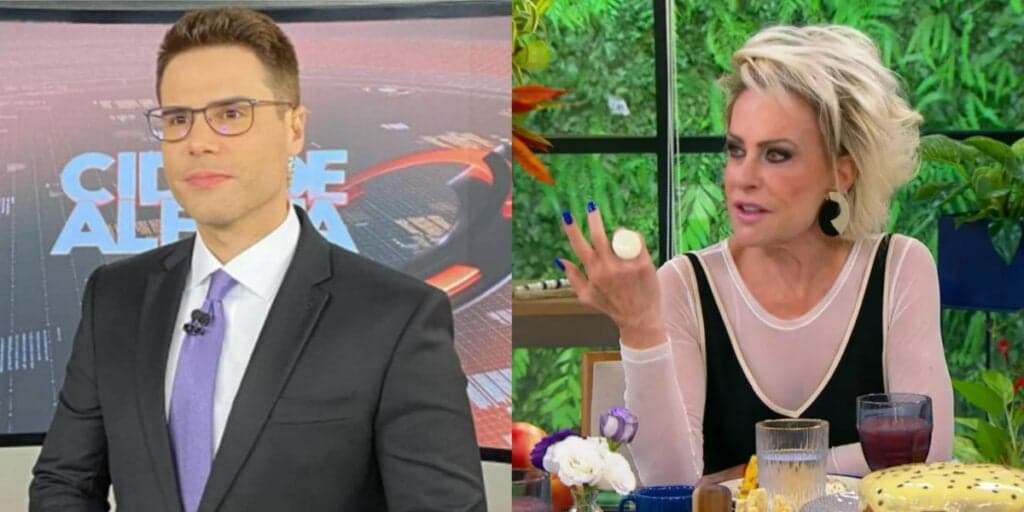 A situação vivida por Luiz Bacci e Ana Maria dentro do camarim de emissora: "Sem muitas palavras"