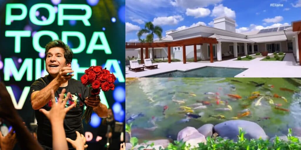 Lago cheio de peixes, capela e piscina: a mansão absurda que o cantor Daniel vive com seu grande amor