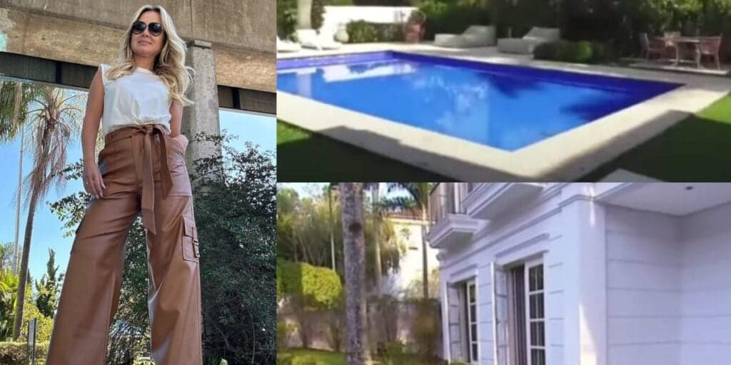 Piscina enorme, claraboia e escultura exclusiva: a mansão de Eliana é uma das mais lindas do país