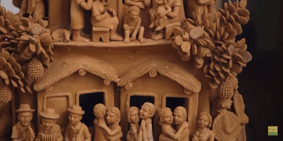 Peça de arte da coleção de Marieta Severo (Foto Reprodução/YouTube)