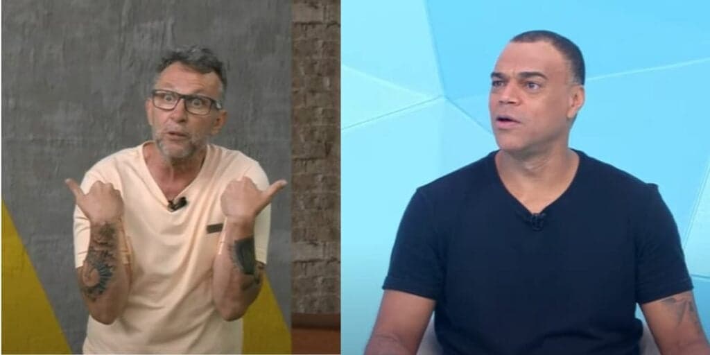 Com Denílson e Neto vivendo inimizade declarada, Band obriga os dois a ficarem cara a cara: "Não importa"