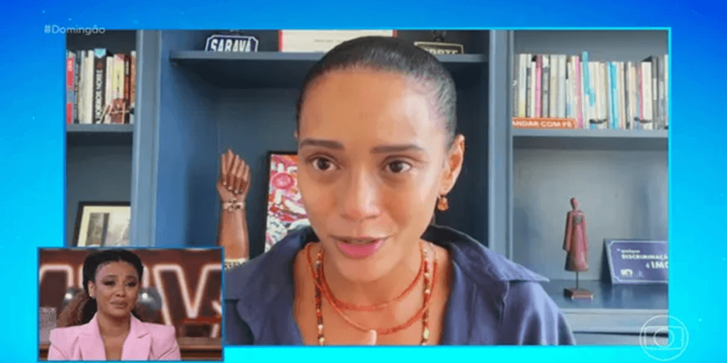 Taís Araujo arranca lágrimas de Sheron Menezzes no 'Domingão' e atriz não se segura: "Eu batalhei demais"