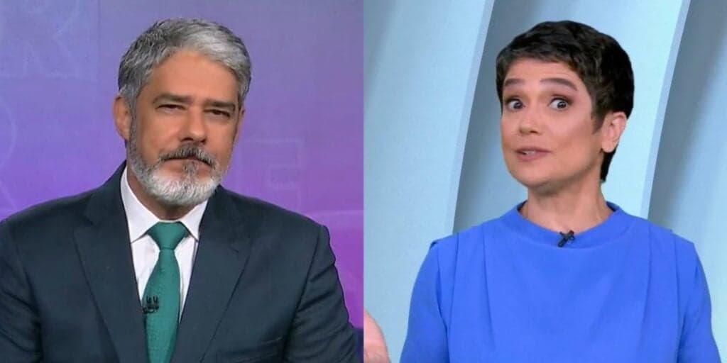 Sandra Annenberg ‘invade’ o Jornal Nacional, convoca o público e William Bonner dá aviso ao vivo