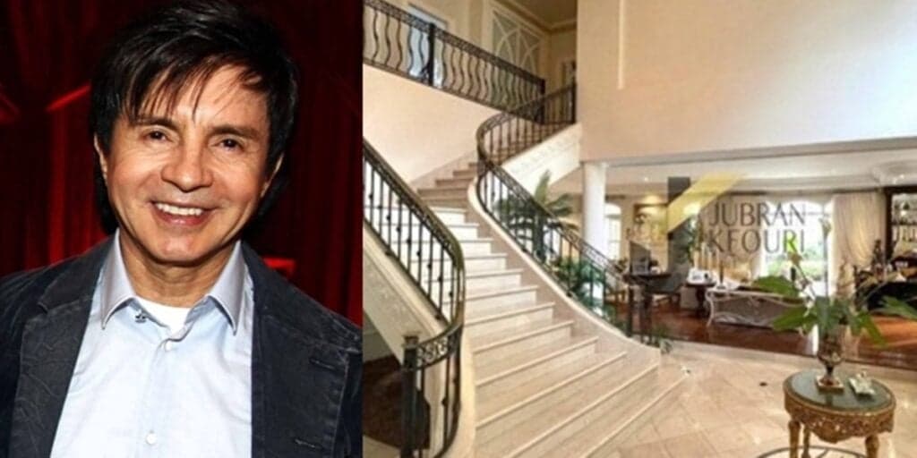 Antes sem nem escada e hoje com marcenaria própria: Xororó trocou casa humilde que vivia por esta mansão