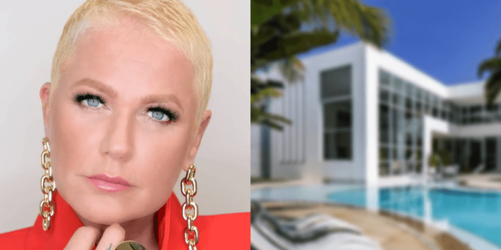 Sofá vegano, piscina e muito luxo: A nova mansão onde Xuxa mora com 3 funcionários