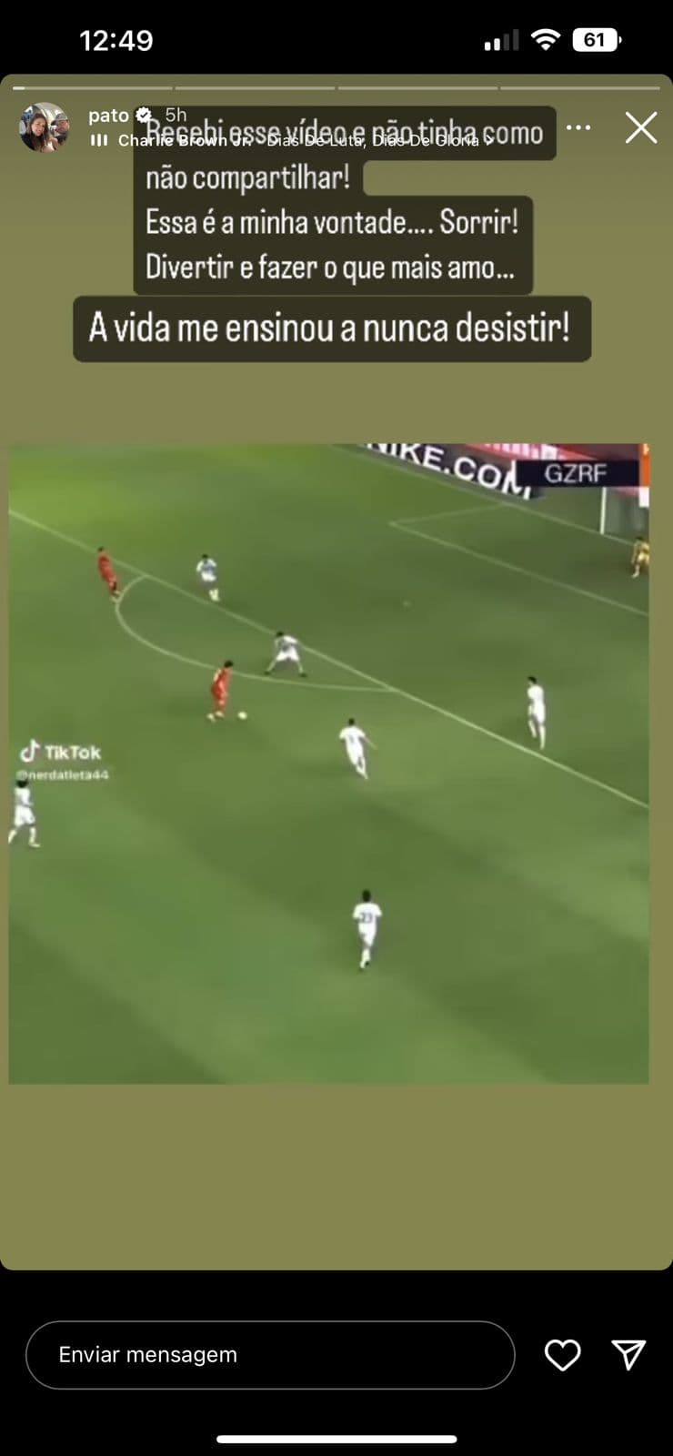 Alexandre Pato faz anúncio (Foto: Reprodução / Instagram( 