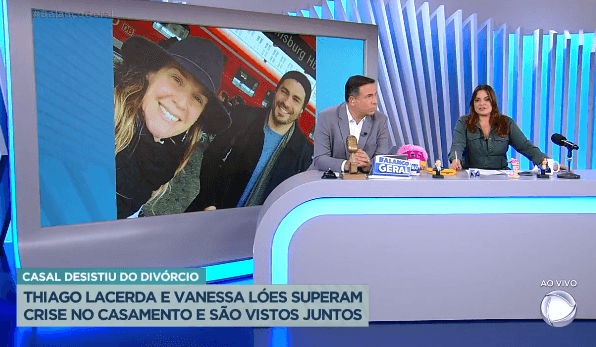 Fabíola Reipert e Gottino falam sobre crise superada no casamento de Thiago Lacerta e Vanessa Lóes (Foto Reprodução/Internet)