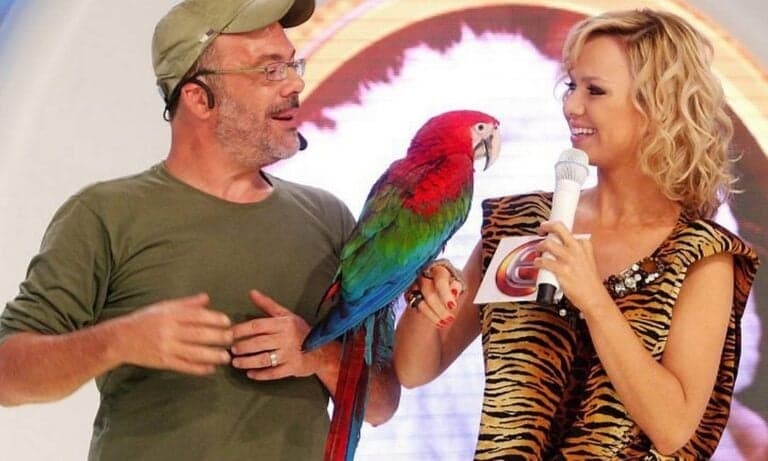 Sérgio Rangel ao lado de Eliana no SBT (Foto: Reprodução/ Internet)