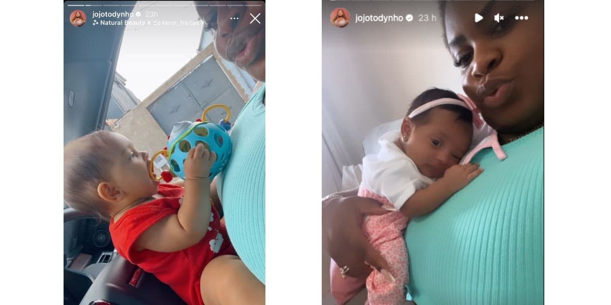 Jojo Todynho com afilhadas (Fotos: Reproduções / Instagram) 