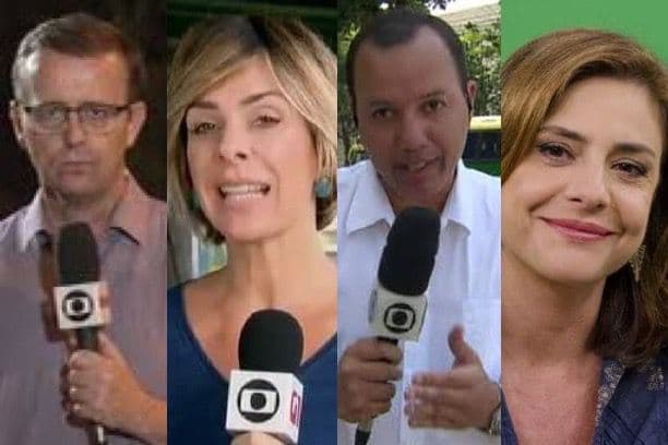 Eduardo Tchao, Flávia Jannuzzi, Carlos de Lannoy e Mônica Sanches. (Foto: Montagem / TV Foco)
