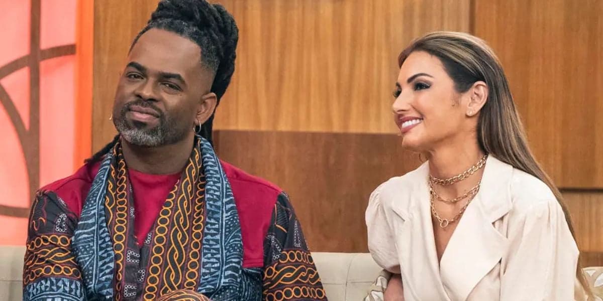 Manoel Soares e Patrícia Poeta - Foto Reprodução TVGlobo