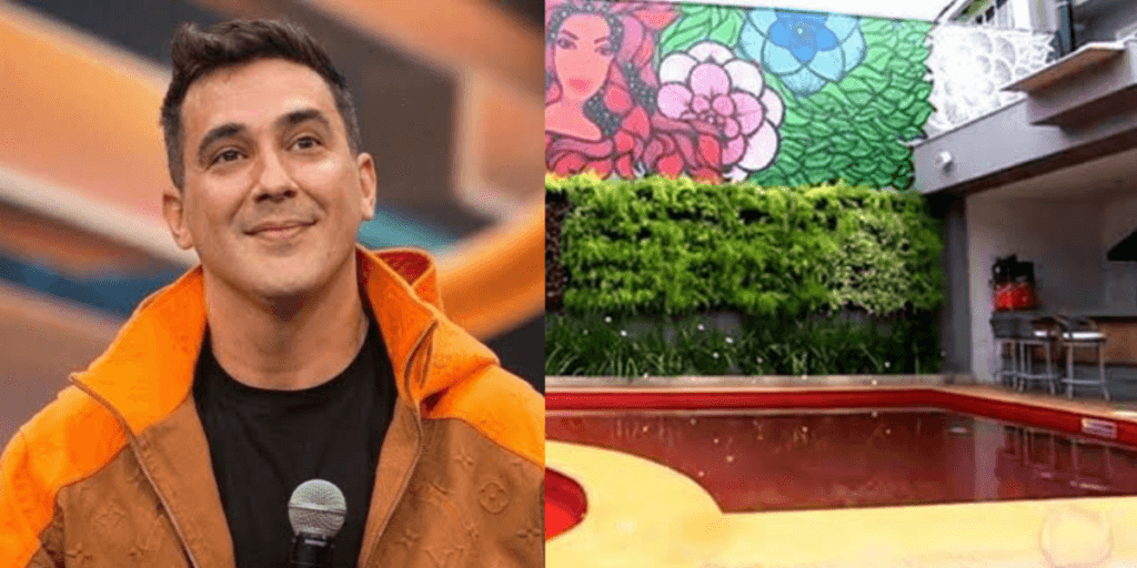 Fora da Globo, André Marques tem fortuna faraônica, empresa gigante e ostenta mansão com piscina vermelha