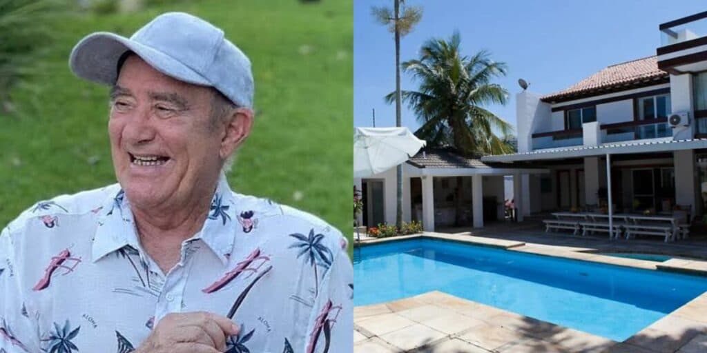 Heliponto, cachoeira particular e campo de futebol: Renato Aragão se desfaz de mansão de 18 milhões