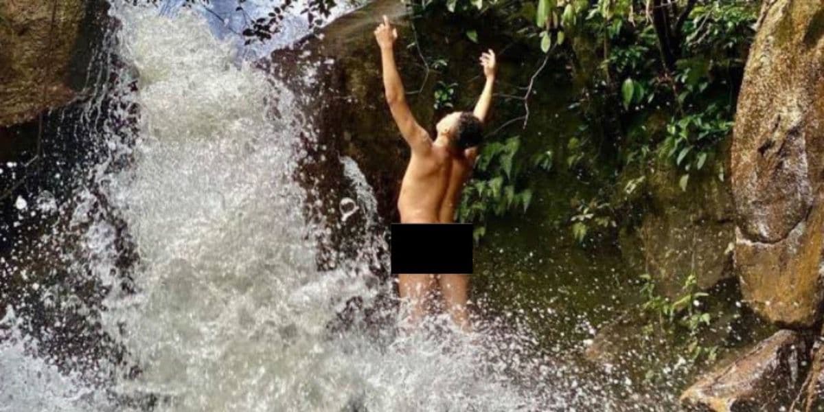 Silvero Pereira pelado (Foto:Reprodução/O Dia)