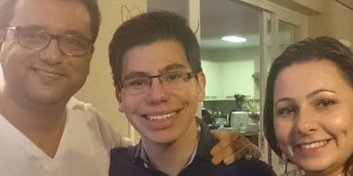 Geraldo Luís, ex-mulher e filho (Foto:Reprodução/Internet)