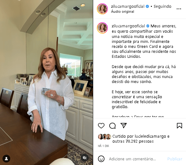 Zilu Godói decidiu fazer um anúncio e Camilla Camargo reagiu (Foto: Reprodução/ Instagram) Zilu Godói decidiu fazer um anúncio e Camilla Camargo reagiu (Foto: Reprodução/ Instagram)