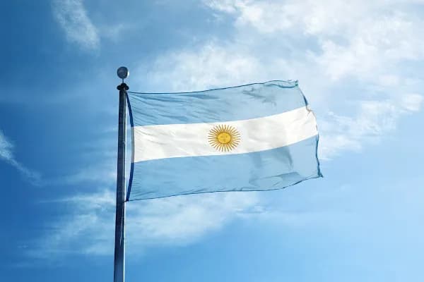 Bandeira da Argentina - Foto Reprodução Internet
