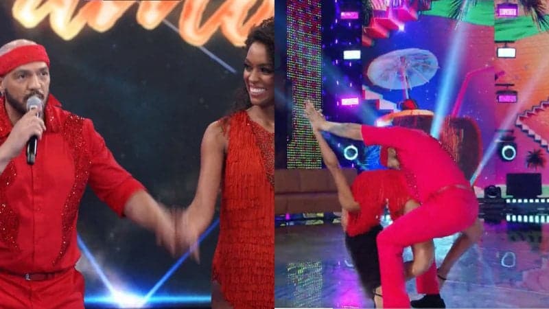 Performance do cantor na Dança dos Famosos dividiu opiniões (Foto: Reprodução/ Globo)