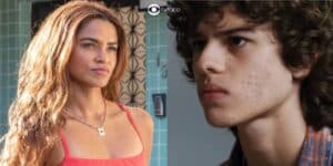Brisa (Lucy Alves) e Rudá (Guilherme Cabral) em Travessia (Foto: Reprodução / Globo) Brisa (Lucy Alves) e Rudá (Guilherme Cabral) em Travessia (Foto: Reprodução / Globo)