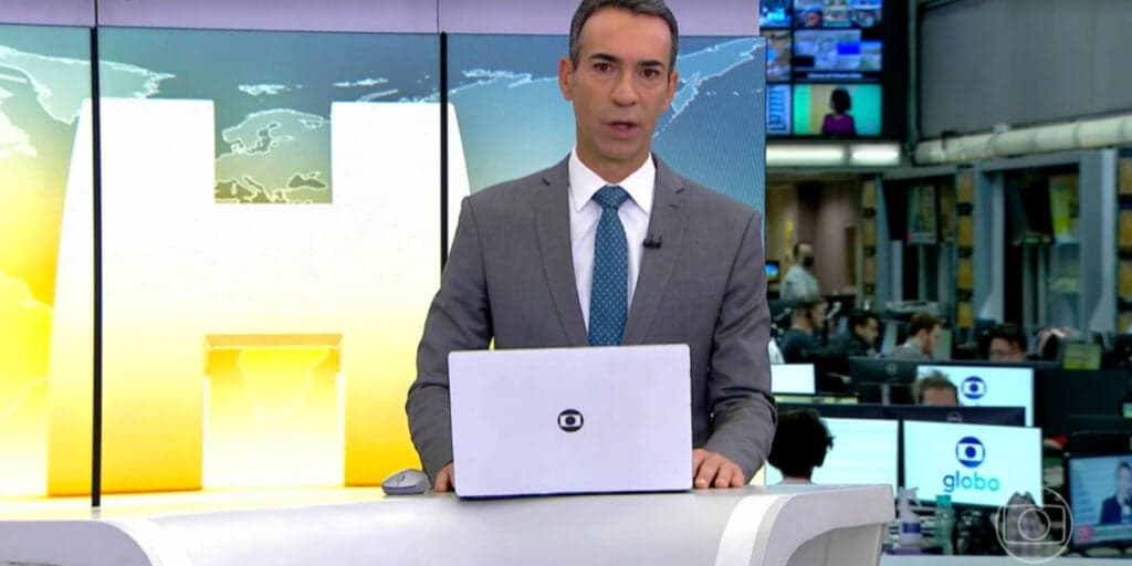 César Tralli entrou às pressas na Globo direto do É de Casa e confirmou notícia que ninguém esperava