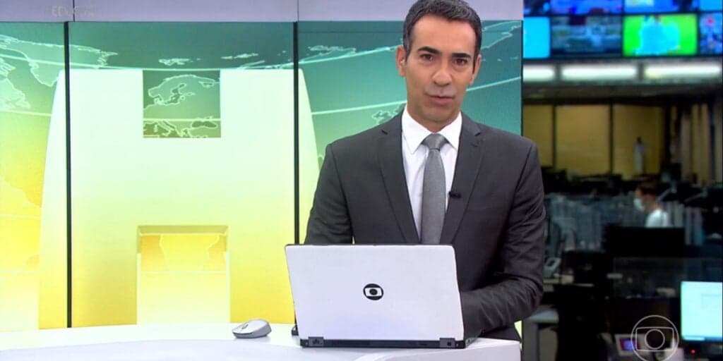 César Tralli chega na Globo com notícia desoladora e lamenta em comunicado: "Nossos sentimentos"