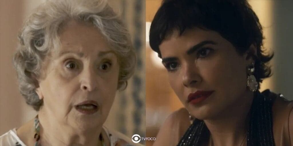 Travessia - Cotinha dá rasteira em Leonor e contribui para que a sobrinha fique solteira: "Iludida"