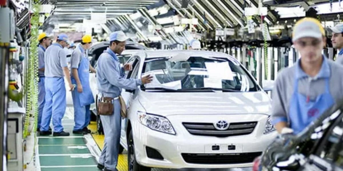 Fábrica da Toyota - Foto: Reprodução/Internet Fábrica da Toyota - Foto: Reprodução/Internet