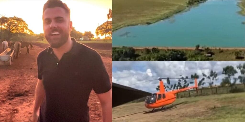 Centenas de gados, helicóptero e milionária: a fazenda enorme de Zé Neto, dupla de Cristiano