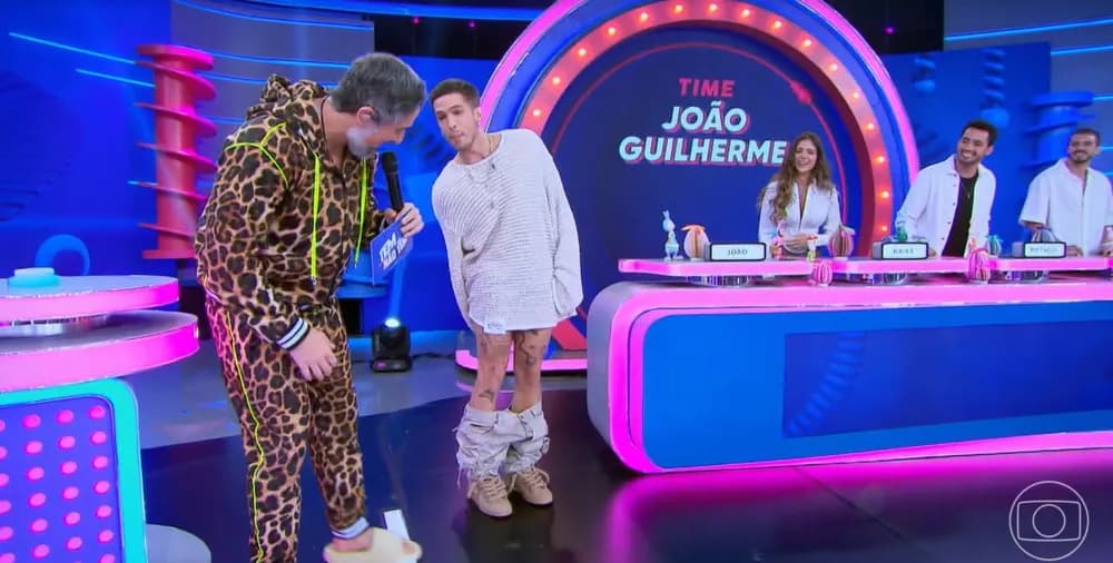 João Guilherme esteve no Caldeirão de Marcos Mion (Foto: Reprodução/ Globo)