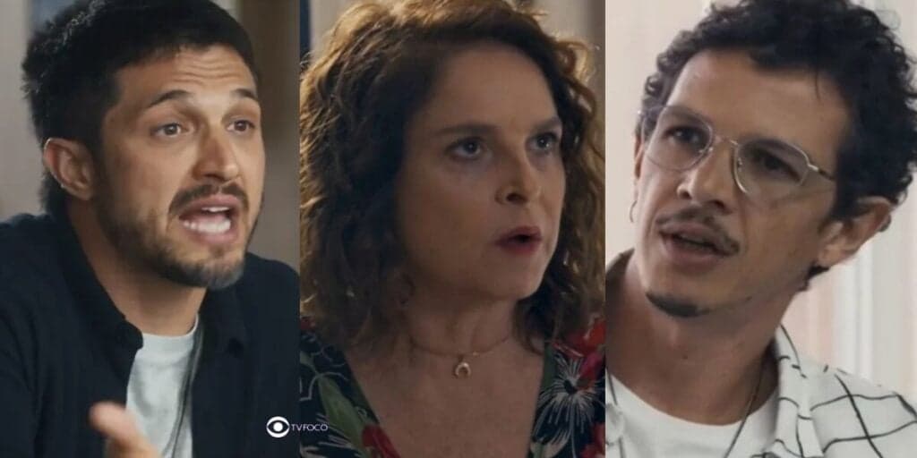 Travessia - Oto e Ari brigam, Núbia descobre que o filho não presta e Gil se sente cúmplice de tramoia