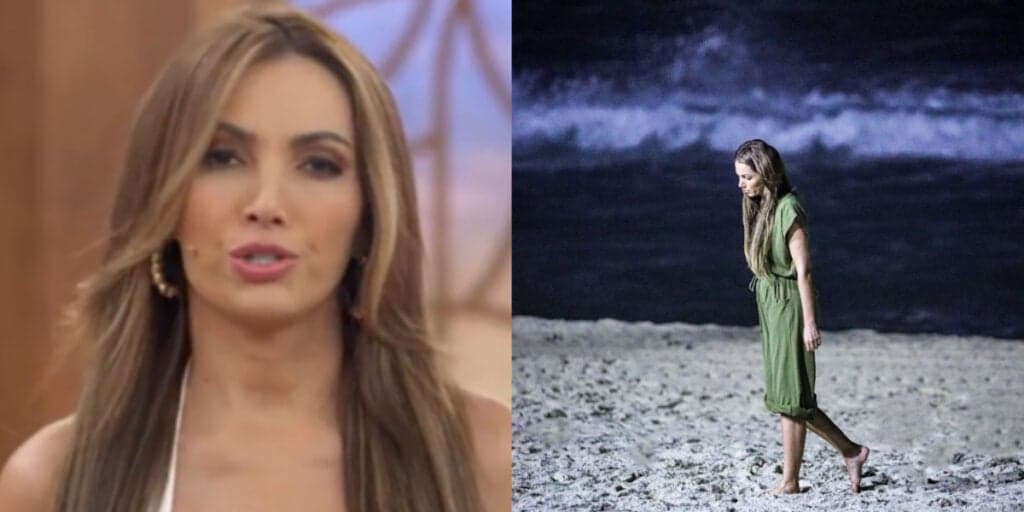 Possivelmente abalada, Patrícia Poeta surge cabisbaixa, sozinha e pensativa em praia durante a noite
