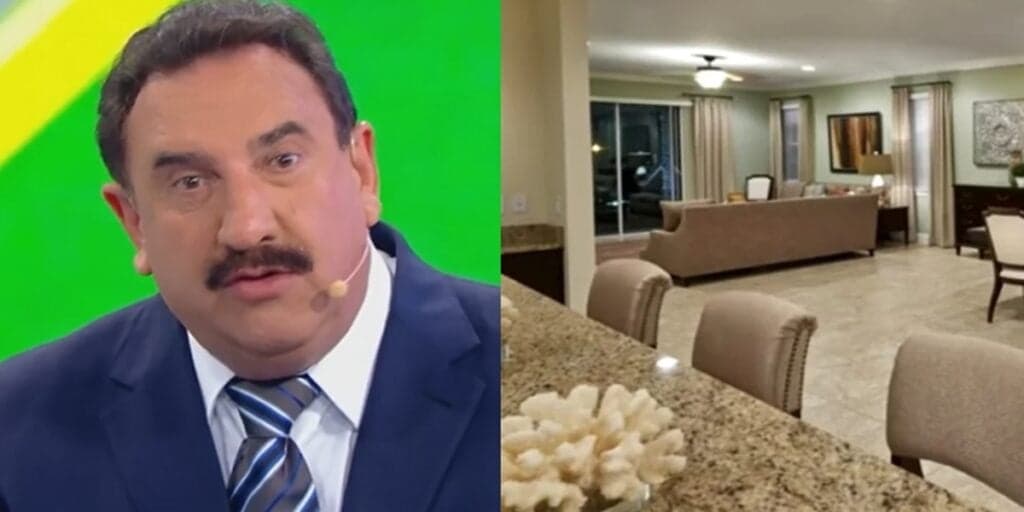 Fachada absurda de hotel e piscina gigantesca: A linda mansão de Ratinho nos Estados Unidos