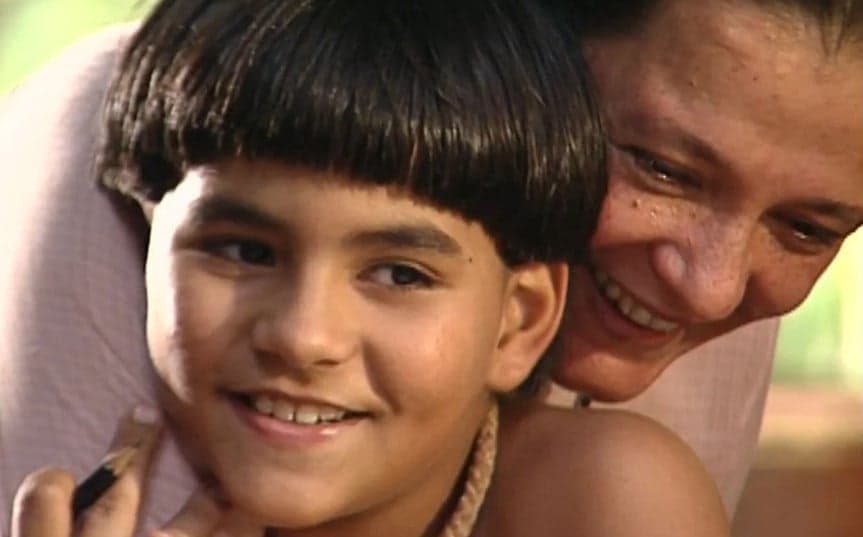 Uerê (Pedro Gabriel)e Donana (Bete Mendes) em O Rei do Gado (Foto: Reprodução / Globo)